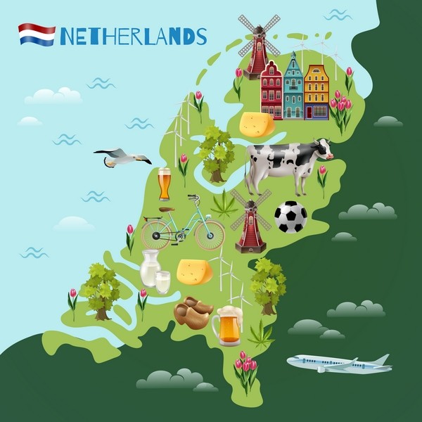 Map of Netherlands