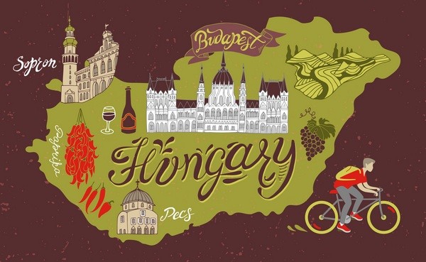 Map of Hungary