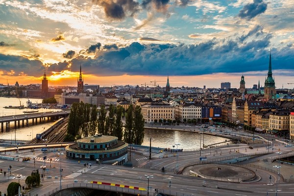 Stockholm, sunset