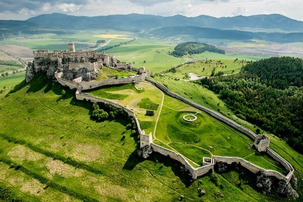 Spiš castle from a bird's-eye view