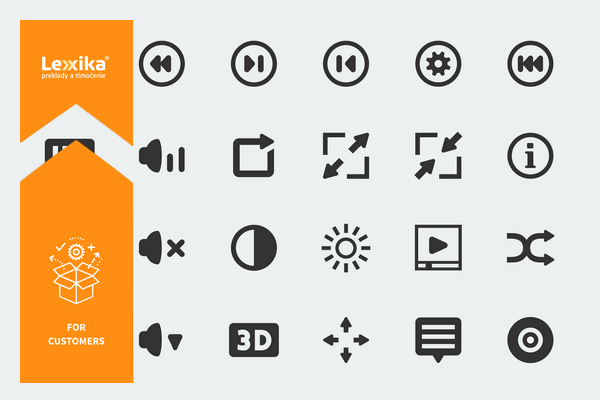 subtitling tools icons