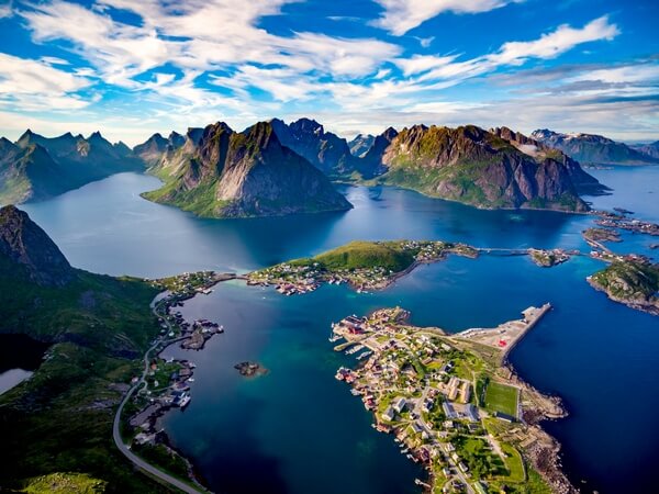 panoramatic view of Lofoty, Norway