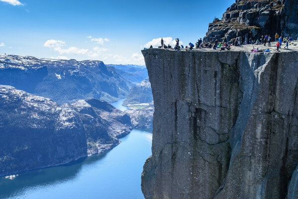 Preikestolen rock in Norway