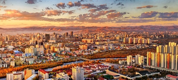 panoramatic view of Ulaanbaatar