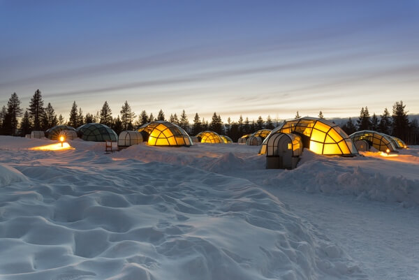 glass igloo, hotel in Finland