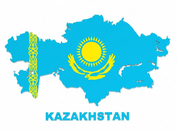 map of Kazakhstan