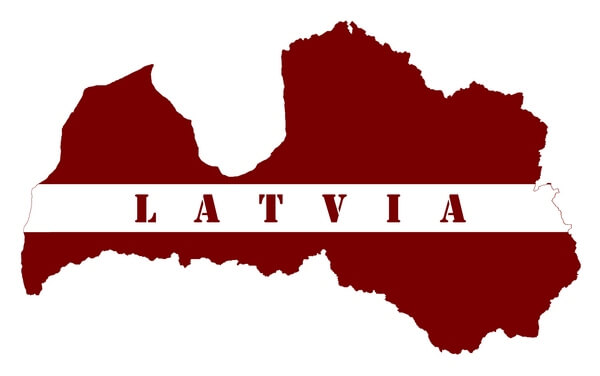 map of Latvia