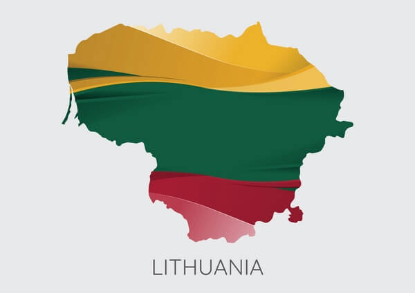 map of Lithuania