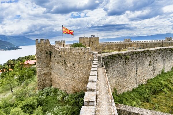 ruin of a fortress in macedonia