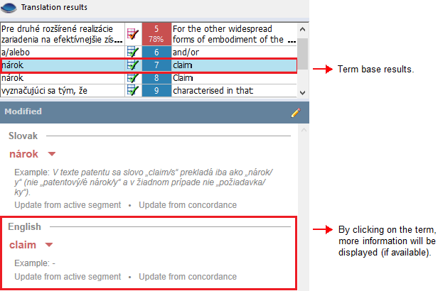 Term base memoQ