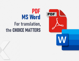 comparison of PDF and MS Word document processing