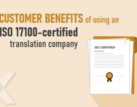 ISO 17100 and ISO 9001 certification, translation company