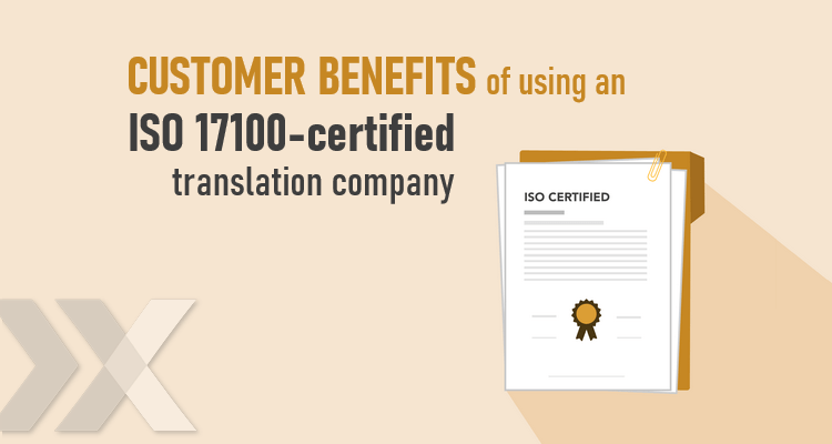 ISO 17100 and ISO 9001 certification, translation company