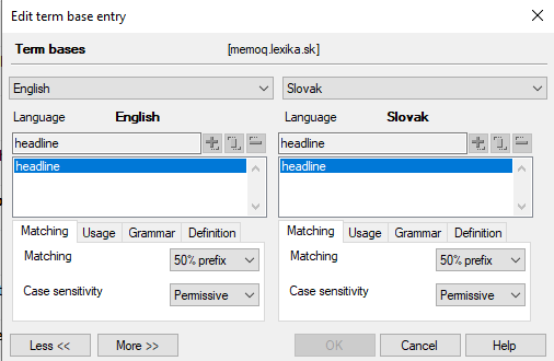 edit term base entry